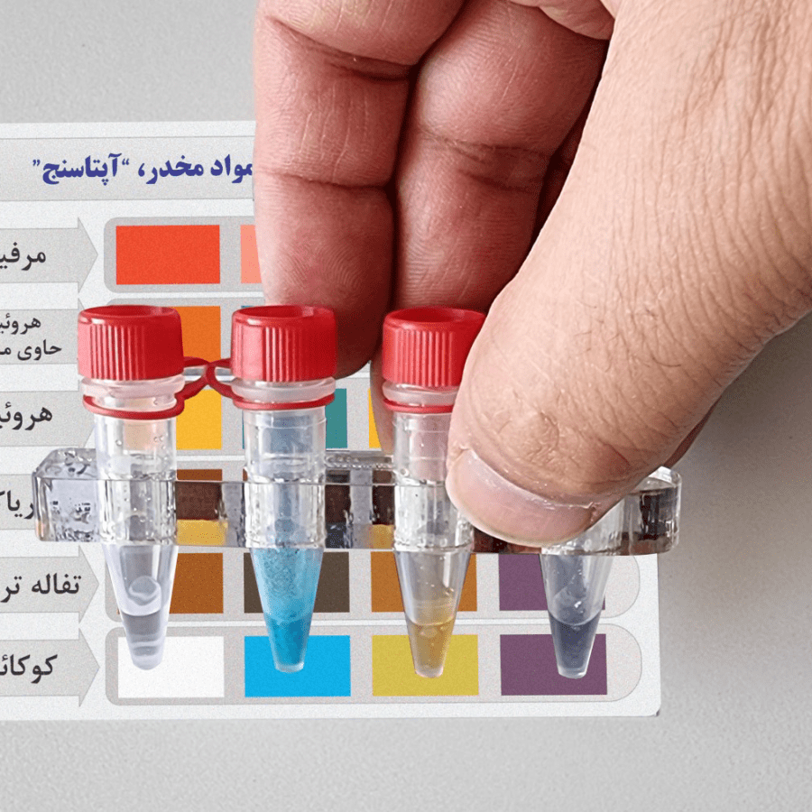 تست نمونه حاوی کوکائین جهت بررسی عملکرد آپتاسنج شرکت ریز زیست تراشه فناوران